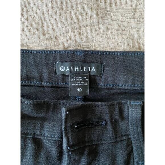 ATHLETA Black Flex Kick Flare Jeans Size 10 - Picture 5 of 12